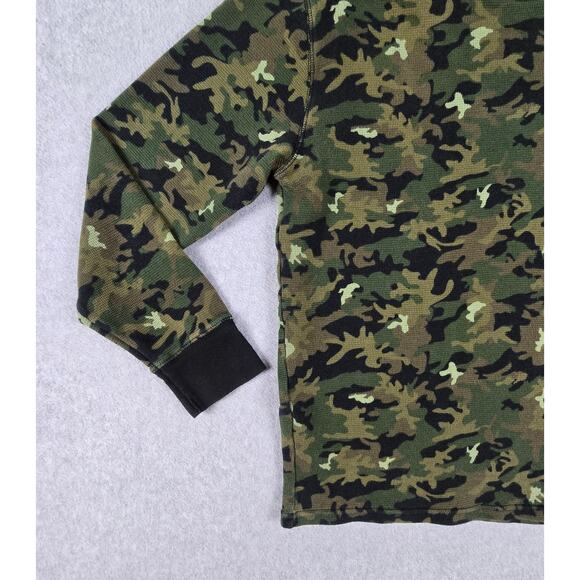 Polo Ralph Lauren Shirt Size Large Camo Thermal Long Sleeve Crewneck Pullover - Picture 4 of 15
